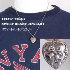 40s スウィートハートジュエリー ネックレス 40s スウィートハートジュエリーフラワー シルバー ヴィンテージ