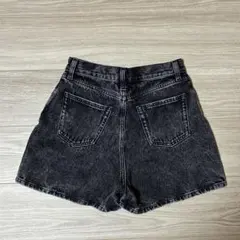 ブラックデニムショートパンツ Lサイズ