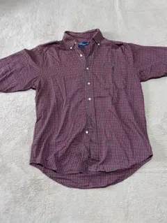 Ralph Lauren ボタンダウンシャツ S 赤緑チェック