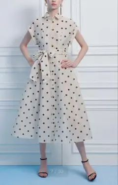 Loulou Willoughby ドット柄マキシワンピース