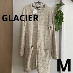 新品　GLACIER  ロング ニットコート Mサイズ