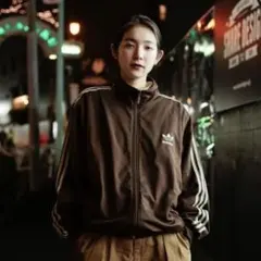 在原みゆ紀さん着用 同型・同色 90's adidas ジャージ L ブラウン