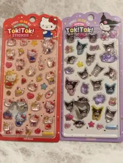 【新品未使用】韓国限定 toktokステッカー クロミ　キティちゃん　まとめ売り