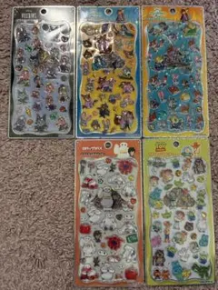 Ｋ*様 プチドロップステッカー　ディズニー　5枚セット