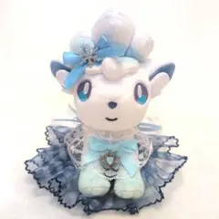 ポケモンfitロコン♡ドレス♡ハンドメイド♡水色 マイピカチュウ ポケモンfit用 ハンドメイドコスチューム ロコンの赤い