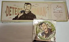 名探偵コナン 中国限定 コナンカフェ上海 毛利小五郎 缶バッジ　チケット風カード