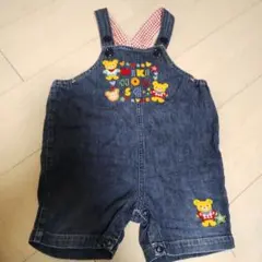 ミキハウス デニムロンパース 90cm