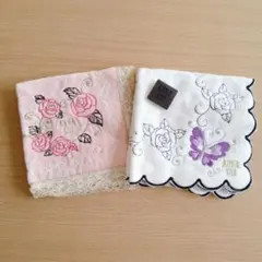 セール新品未使用アナスイ　ANNA SUI　ハンドタオル　タオル　ハンカチ　2枚