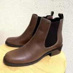 【新品未使用】fauve サイドゴアブーツ 24.5cm ブラウン　REGAL