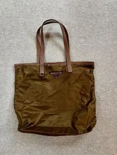 PRADA ナイロン トートバッグ ブラウンのサムネイル