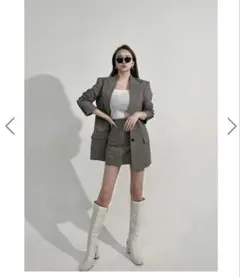 String Peaked Lapel Jacket テーラードジャケット