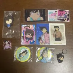 名探偵コナン 毛利蘭 まとめ売り 缶バッチ キーホルダー