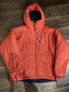 2001 patagonia ダスパーカー ポップオレンジ M パフボール