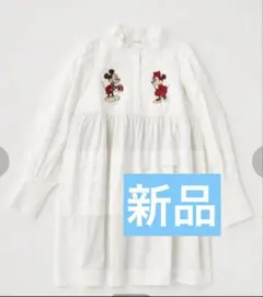 Disney MOUSSY シャツワンピース ホワイト ミッキーミニー - メルカリ