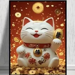 人気商品❣️ダイヤモンドアートキット❣️猫 招き猫 金運