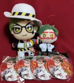 バラ可⭐️ツイステ マスコット ともぬい グリッター缶バッジ 実験着 トレイ