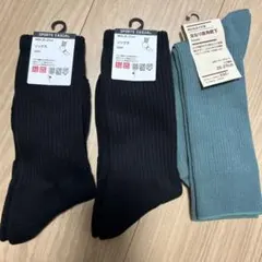 ソックス3足セット 25-27cm UNIQLO、無印良品