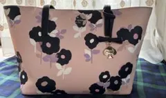 Kate Spade フラワープリント トートバッグ