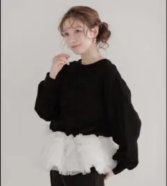 fitmore ミルフィーユフリルスウェット