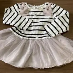 anyFAM ストライプリボン付き　チュニック　90サイズ