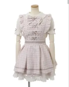 LIZLISA ギンガムツイードセットアップ ピ