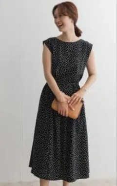 ☆アーバンリサーチドアーズ☆ドットプリントウエストマークワンピース