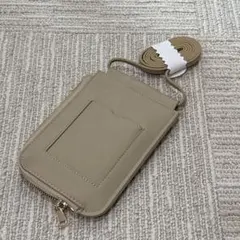 スマホショルダーバッグ ベージュのサムネイル