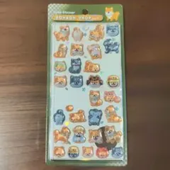 【正規品】ボンボンドロップシール　柴犬　しば犬　しばいぬ　しばけん　和柄