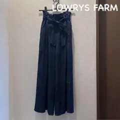 ローリーズファーム　ワイドパンツ　薄手デニム　ハイウエスト　ウエストゴム