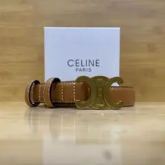 極美品/箱付き】CELINEベルトトリオンフ75！！ - メルカリ