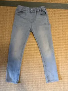 110サイズ ライトブルー スリムフィットパンツ