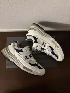 New Balance M992EC 26.5cm ホワイト/ネイビー