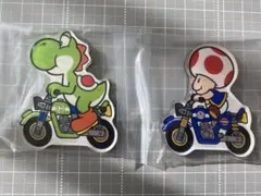 マリオカートワールドキャラマグネッツ　ヨッシーA　キノピオA