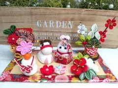 ♥♡*2026*♡可愛いお正月飾りセット**♡レッド♥