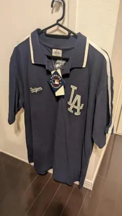 ドジャース ポロシャツ ネイビー Mサイズ