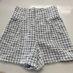 GRL dk834 ツイードハイウエストショートパンツ Mサイズ