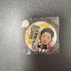 若鷹ガチャ 缶バッジ ソフトバンクホークス 周東 スーパーレア あざと