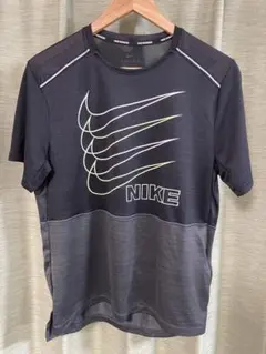 NIKE DRI-FIT 半袖ランニングTシャツ M ブラック ビッグロゴ