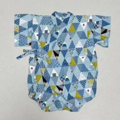 ベビー甚平 ロンパース 70cm 富士山柄