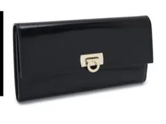 Salvatore Ferragamo ガンチーニ 長財布 ブラックコインケースのサムネイル