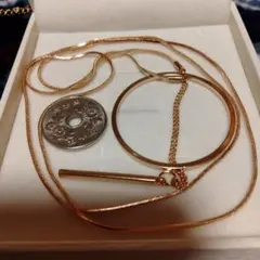 ゴールド　サークルチェーンネックレス