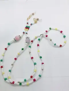 グラスコード メガネチェーン マスクチェーン《31》【ハンドメイド】