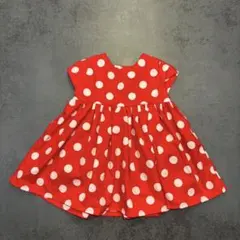 ミニーちゃん風　コスチューム　ワンピース　80〜90センチ