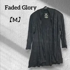 Faded Glory【M】カーディガン 7分袖 ブラック トップス レディース