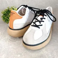 美品 オニツカタイガー デレシティ DELECITY 厚底 レザースニーカー