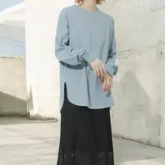 センスオブプレイス オーガニックコットンチュニック ロングTシャツ