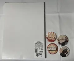 ヒロアカ　爆豪勝己　ジオラマアクリルスタンド　缶バッジ4個　セット