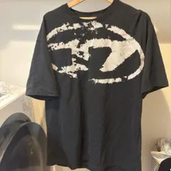 DIESEL ブラック Tシャツ グラフィックプリント