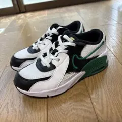 Nike Air Max スニーカー サイズ19cm ホワイト　グリーン　キッズ