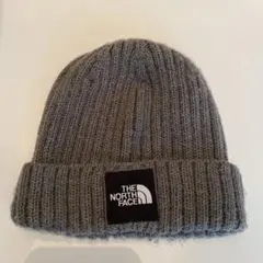 THE NORTH FACE キッズニット帽子　グレー ビーニー